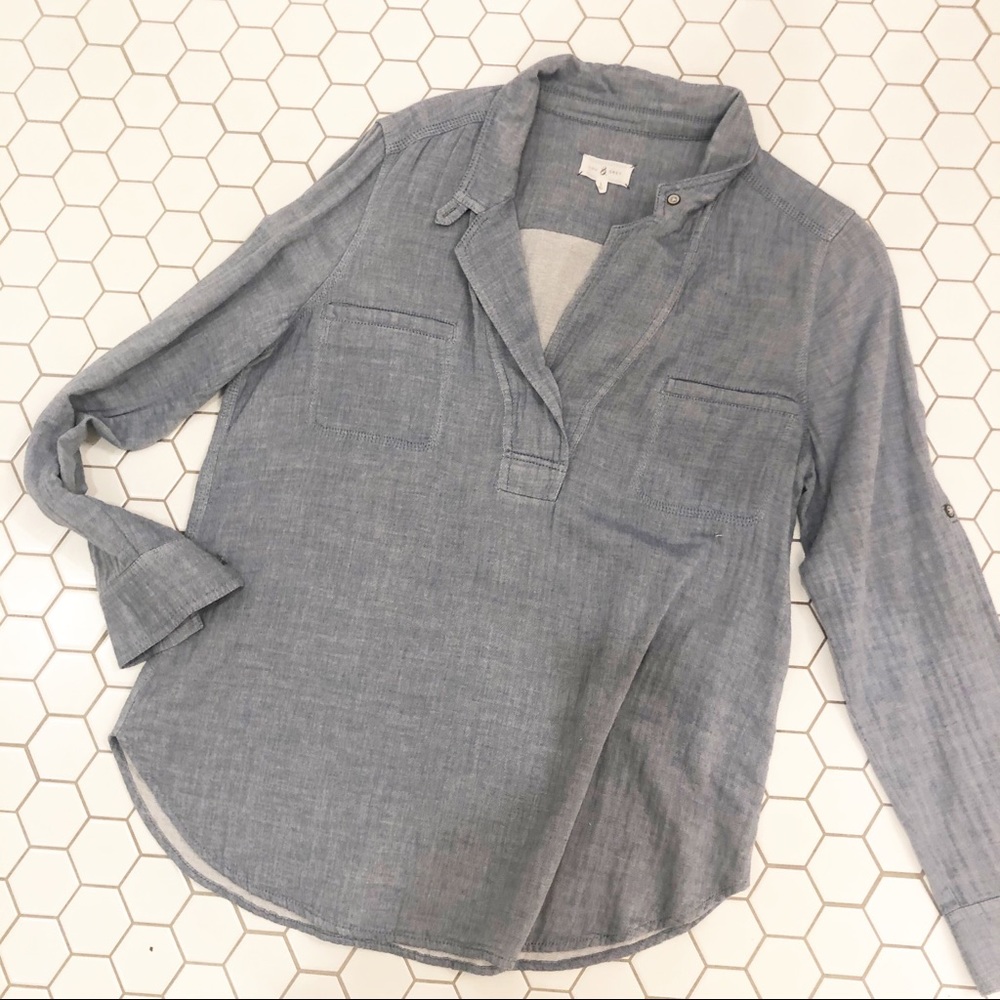 Denim blouse.  Super soft